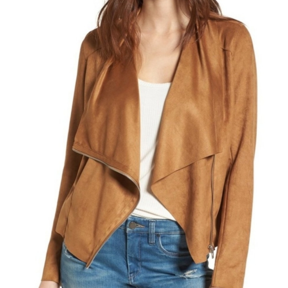 Blank NYC Faux Suede Moto Jacket Sz XS